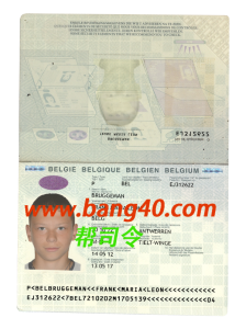 比利时护照 Psd 模板Belgian passport Psd template-帮司令