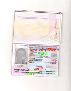 PSD 格式的捷克护照模板Czech passport template in PSD format-帮司令