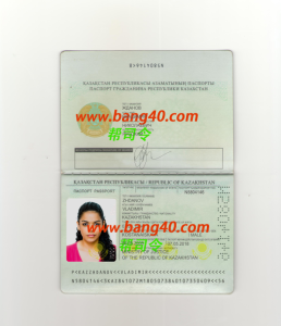 哈萨克斯坦护照模板 Psd（内含护照本，护照卡，身份证）Kazakhstani passport template Psd (including passport book, passport card and ID card)-帮司令