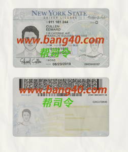 纽约驾驶执照 PSD 模板 V2 New York Driver's License PSD Template V2-帮司令