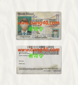 罗德岛驾驶执照模板Rhode Island Driver's License Template-帮司令
