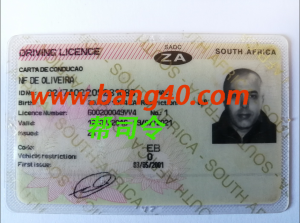 南非驾驶执照高质量版本（是高清实拍照片，适合直接用）High quality version of South African driver's license (high-definition live photos, suitable for direct use)-帮司令
