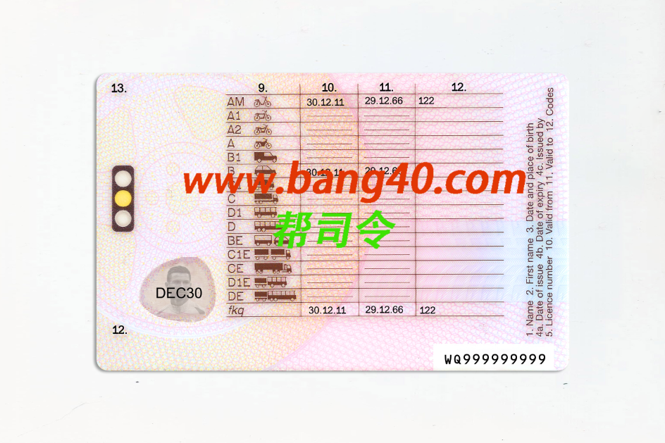 图片[2]-新英国驾驶执照模板 PSD 2022