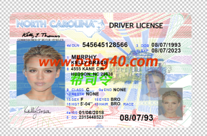 北卡罗来纳州驾驶执照 PSD 模板North Carolina Driver License PSD Template-帮司令
