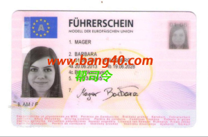 奥地利驾照模板 Psd 格式 V2 Austrian driver's license template Psd format V2-帮司令