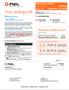 PSEG 公用事业账单 Pdf 模板(共计4页)PSEG Utility Bill Pdf Template (4 pages in total)-帮司令