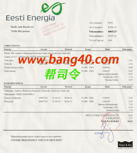 爱沙尼亚公用事业法案 Psd 模板Estonian Public Utility Act Psd Template-帮司令