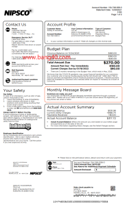 NIPSCO（印第安纳州北部公共服务公司）公用事业账单可编辑模板NIPSCO (Northern Indiana Public Service Company) Utility Billing Editable Template-帮司令