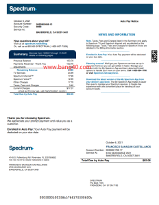 加拿大频谱账单模板（共计4 页）Canadian Spectrum Billing Template (4 pages in total)-帮司令
