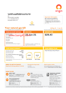 澳大利亚原产天然气发票PDF（共计3页）PDF of Original Natural Gas Invoice from Australia (3 pages in total)-帮司令