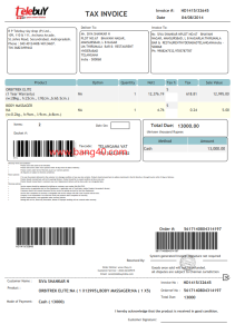 印度 Telebuy 税务发票模板PDF共计4页India Telebuy Tax Invoice Template PDF with a total of 4 pages-帮司令