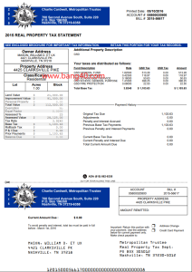 美国纳什维尔房地产税报表模板Nashville Real Estate Tax Report Template(PDF和WORD两个版本）-帮司令