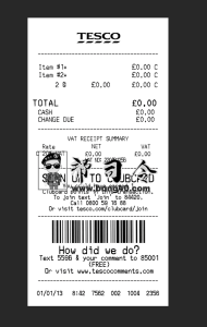 乐购收据模板 - 可编辑的 Psd 文件TESCO Group receipt template - editable Psd file-帮司令