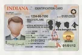 印第安纳州驾驶执照模板 V3 – 新 1200DPI  Indiana Driver License Template V3 – New 1200DPI-帮司令