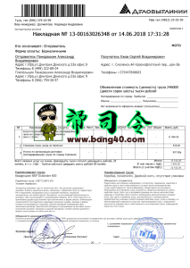 俄罗斯发票交付模板 PSD格式Russian Invoice Delivery Template PSD-帮司令