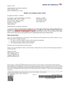 美国银行住房贷款可编辑模板PDF与Word格式Bank of America Housing Loan Editable Template PDF and Word-帮司令