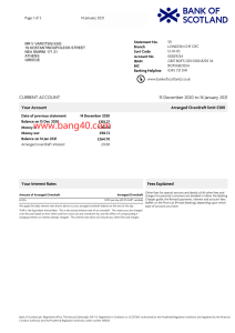 伦敦苏格兰银行报表模板pdf和word共计3页Report template of Bank of Scotland in London, pdf and word, 3 pages in total-帮司令