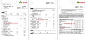圣乔治银行对账单模板（澳大利亚余额证明）Bank of Saint George Statement Template (Australian Balance Certificate)-帮司令