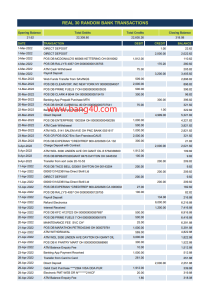 真实的银行交易 Excel 和 PDF 模板Real Bank Transactions Excel And PDF Template-帮司令