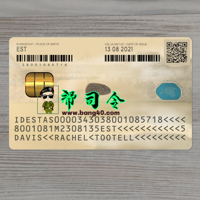 图片[2]-爱沙尼亚高品质身份证 PSD 模板