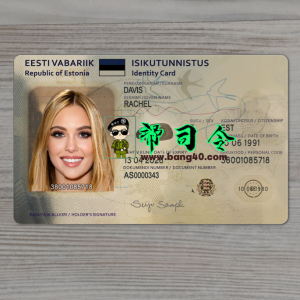 爱沙尼亚高品质身份证 PSD 模板Estonia high-quality ID card PSD template-帮司令