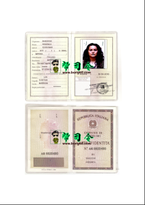 意大利身份证模板PSD（旧版2016）Italian ID card template PSD (old version 2016)-帮司令