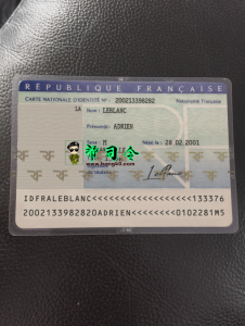法国身份证扫描 Psd 模板France ID Card Scan Psd Template-帮司令