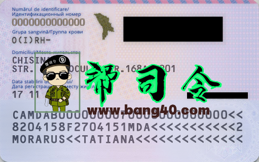 图片[2]-PSD 格式的摩尔多瓦身份证模板
