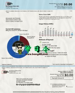 完全可编辑印第安纳州地址证明 Psd 模板Fully Editable Indiana Proof Of Address Psd Template-帮司令