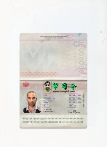奥地利护照模板 Psd V2  Austria Passport Template Psd V2-帮司令