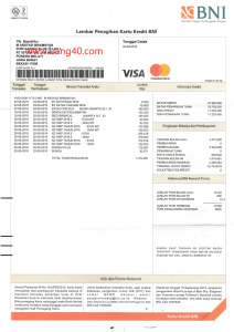 非洲签证万事达卡账单模板African Visa Master Card Bill Template-帮司令