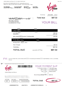维珍移动澳大利亚账单模板(共计20页)Virgin Mobile Australia Bill Template-帮司令