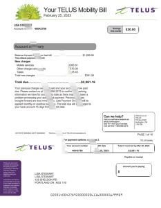 澳大利亚 Telstra 账单模板(共计10页)Australia Telstra Bill Template-帮司令