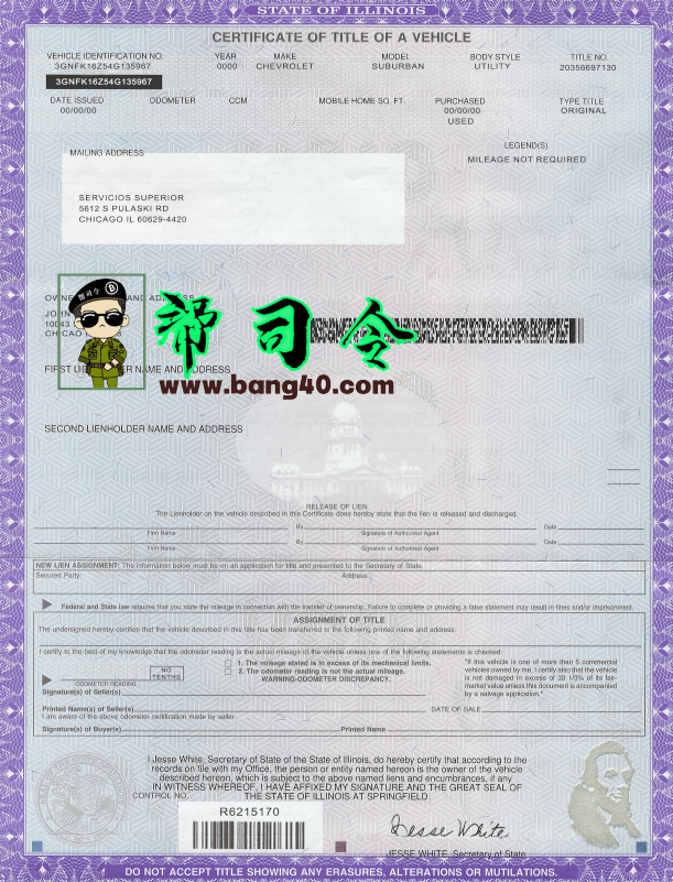 Psd 格式的伊利诺伊州汽车倾斜模板