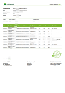 阿塞拜疆 Rabit 银行对账单模板Azerbaijan Rabit Bank Statement Template-帮司令