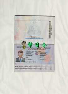 马来西亚护照 PSD 模板 (V2)Malaysia Passport Psd Template (V2)-帮司令