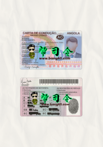 PSD 格式的安哥拉驾驶执照模板Angola Driving License Template In PSD Format-帮司令