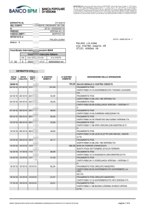 意大利 BANCO BPM 银行对账单模板（共计9页，只展示首页）Italy BANCO BPM Bank Statement Template-帮司令