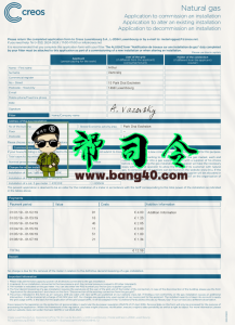 卢森堡 Ccreos 天然气公用事业账单 Psd 模板文件Luxembourg Ccreos Natural Gas Utility Bill Psd Template File-帮司令