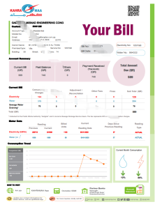 卡塔尔公用事业账单模板 V2Qatar Utility Bill Template V2-帮司令