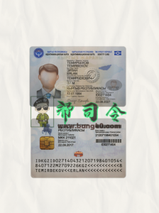 吉尔吉斯斯坦身份证 Psd 模板Kyrgyzstan ID Card Psd Template-帮司令