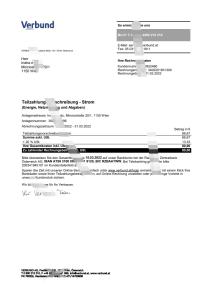 奥地利一体化能源公用事业账单奥地利公用事业账单 Pdf 模板Austria Verbund Energy Utility BillAustria Utility Bill Pdf Template-帮司令