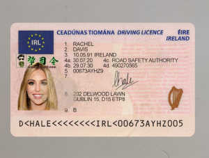 爱尔兰驾驶执照 PSD 模板完全可编辑Ireland Driving License Psd Template Fully Editable-帮司令