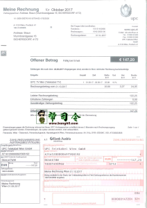 奥地利公用事业账单和地址证明 Psd 模板Austria Utility Bill And Proof Of Address Psd Template-帮司令