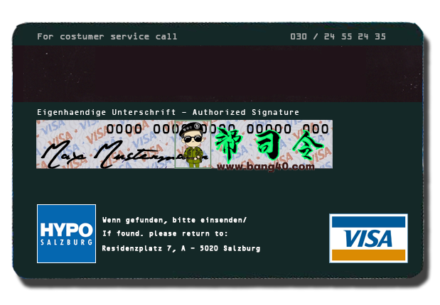 图片[2]-Hypo 银行 Visa 卡奥地利银行发行的 Visa 卡 PSD 模板