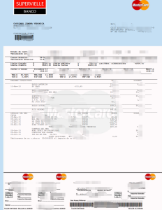 阿根廷 Supervielle 银行对账单 PDF银行对账单Argentina Supervielle Bank Statement Bank Statement-帮司令