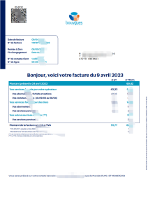 法国布伊格公用事业账单 KYC 地址证明 Pdf 模板France Bouygues Utility Bills KYC Address Proof Pdf Template-帮司令