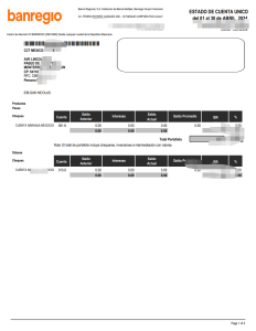 墨西哥 Banregio 银行对账单模板(共计5页)Mexico Banregio BankStatement Template-帮司令