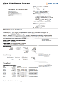 PNC 银行虚拟钱包储备金声明 Word 和 PDF 模板PNC Bank Virtual Wallet Reserve Statement Word And PDF Template -帮司令