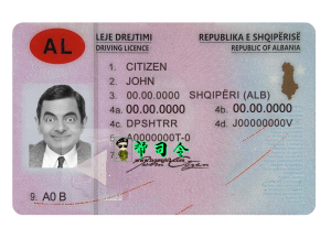 阿尔巴尼亚驾驶执照 PSD 模板新版本Albania Driver License PSD Template New Version-帮司令